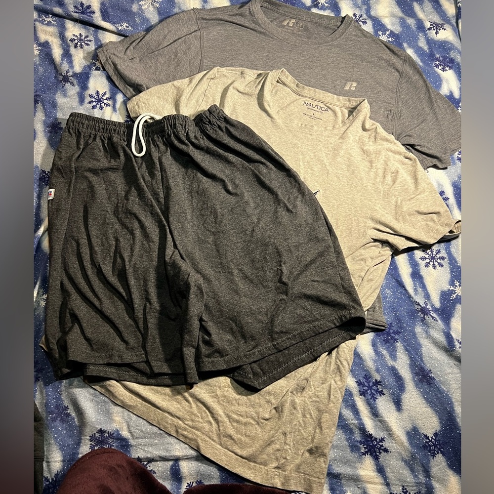GREY WORKOUT SET- athletic clothes